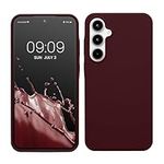 kwmobile Case Compatible with Samsung Galaxy A35 Case - TPU Silicone Phone Cover with Soft Finish - Bordeaux Violet