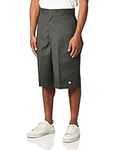 Dickies mens 13 Inch Loose Fit Multi-pocket Work athletic shorts, Olive Green, W36 US