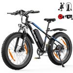 VARUN Electric Bikes for Adults, 26''*4.0 Fat Tire Electric Mountain Bike with 48V/13Ah Lithium Battery, LCD Display with 5-PAS, E-fatbike with 4 Riding Mode, Mileage 100KM