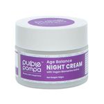 Purple Pompa Age Balance Night Cream|With Vegan Biomarine Actives, Ceramide Complex, Aquaxyl, Vitamin C & E |Reduces Fine Lines and Wrinkles|Repairs Skin Barrier|Boosts Collagen|3D Hydration|50 g