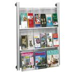 Safco Luxe Magazine Rack, 9 Pocket (4134SL)