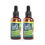 Petforia Pain Relief Liquid For Dogs | Twin Pack | Relieves Joint Pain in Dogs |100% Natural | Dog Pain Relief Anti Inflammatory | Fast Acting | Pain Relief for dogs | Glucosamine For Dogs - Pack of 2