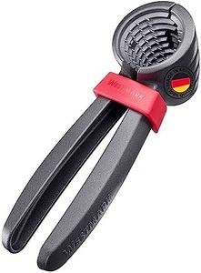 Westmark Nutcracker Nussprofi – Sturdy Nutcracker for Walnuts, Brazil Nuts and Hazelnuts, Easy to use, incl. clamp to Hold the Tongs Together – Aluminium