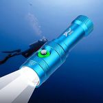 KUPRO Dive Torch Scuba Diving Flashlight LED Dive Light Rechargeable Underwater Torches IPX8 Waterproof 1050 Lumen Super Bright 3 Modes 80 Meters Submersible Light for Snorkeling Fishing Camping