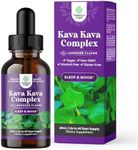 Potent Liquid Kava Kava Drops - Calming High Concentration Kava Extract with Chamomile and Lavender - Tasty Adaptogen Drops Mood Support Supplement with Kava Root - Vegan Non GMO and Alcohol Free