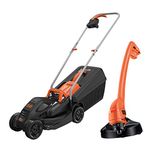 Black+Decker 32cm Electric Rotary Mower with GL250 Grass Strimmer