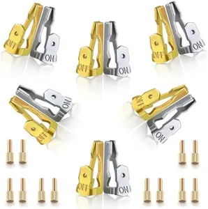 Qidoe Time Switch Trippers Replacement Kit for Intermatlc 156T1978A, for T100 Series Timer Parts Clock Dial Trippers Timers, Pool Timer On Off Clips Parts 6 Pack (6 ON /6 Off /12 Screws)