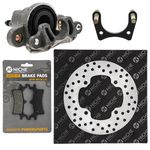 NICHE Rear Right Brake Rotor Caliper Pad Kit for Polaris Sportsman 570 500 800 5248250 1910680 1911075 1911478 1910529