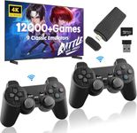 ( New Premium 2024 TV HDMI ) USB Wireless Console Game Stick Video Game Console Built-in 12,000 Classic Games 8 Bit Retro Controller HDMI Output Dual Player- 4K Ultra HD Game Stick (12,000 Video Game)