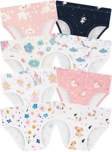 BliBliTaTa Girls' Underwear,Soft Cotton Tagless Panties for Toddlers' & Little Kids' Comfort,Breathable Briefs in Sizes 18-24 Months,2T,3T,4T,5T,6T,7,8,10,12 Years Old,8-Pack Dogs-18-24-Months