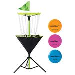 Franklin Sports Disc Golf Set ‚ Disc Golf ‚ Includes Disc Golf Basket, Three Golf Discs