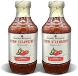 Gourmet Warehouse Kickin' Strawberry BBQ Sauce, Premium Barbecue Sauces 16 Ounces No HFCS (Pack of 2)