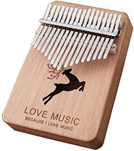 Bliss Gifts & Homewares 17 Keys Kalimba Thumb Piano I Portable Advanced Solid Double Layer Wood Finger Musical Instrument with Tune Hammer & Study Instruction I for Kid Adult Beginners Professional