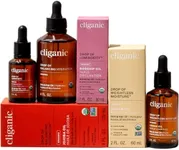 Cliganic Organic Nature’s Glow Oils Trio: Jojoba, Argan & Rosehip - For Face, Hair & Body