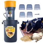 FoundGo Electric Grain Mill Grinder 110V 1000W Wheat Grinder 6.6gal/25L Capacity Electric Wheat Grinder storage Corn Grinder Nutrimill Brew Mill - has 5 Filter modes for Cereals Pulverizer