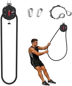 Endless Rope Trainer, Portable Pulley System with Adjustable Resistance, Home Gym Suspension Infinity Rope with 14 FT Closed-Loop, for Grip, Arms, Back, Body Coordination Exercises