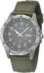 Casio Men's Stainless Steel Quartz Cloth Strap, Green, 22 Casual Watch (Model: MTP-S120L-3AVCF)