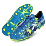 Vector X Nitro-X Football Shoe/Studs for Men/Sports and Athletic Footwear with Synthetic Leather Upper/Comfortable Soccer Shoe (Blue-Green, Size-9)
