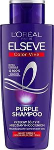 L'Oreal Paris Hair Care Elseve Color-Vive Purple Shampoo for Coloured Blonde and Brightening Hair Neutralising Yellow and Copper Shades 200 ml