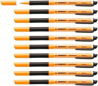 Gel Rollerball - STABILO pointVisco Box of 10 Black