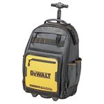 DEWALT Rolling Tool Backpack with Wheels, Telescopic Handle, 46 Pockets, Water Resistant Compartment (DWST560101)