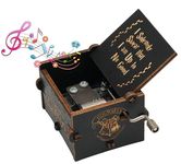 Store2508 Wooden Vintage Hand Cranked Music Box – Harry Potter Hedwig’s Theme