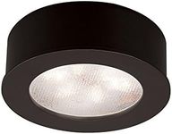 WAC Lighting HR-LED87-BK Led Round Button Lights, 3000K in Black Finish
