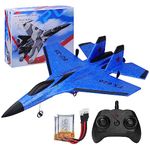 yusvwkj RC Airplane 2CH Remote Controlled SU35 Fighter 2.4GHz RC Airplane RTF for Beginner, Kids and Adults, FX620 Airplane Toy with With Colored Lights USB Charging