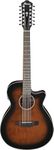 Ibanez AWG5012 12-String Acoustic-Electric Guitar, Dark Violin Sunburst