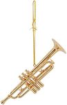 Brass 4.5 Gold Trumpet Musical Music Instrument Replica Ornament