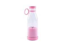 Urban Edge 420 ml USB Rechargeable Multicolour Portable Blender | Mini Juicer for Smoothies, Milkshakes & Fruit Juices | Lightweight, Leak-Proof, and Easy to Clean | Pink Colour