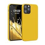 kwmobile Case Compatible with Apple iPhone 12 / iPhone 12 Pro Case - TPU Silicone Phone Cover with Soft Finish - Honey Yellow