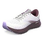 Brooks Women's Glycerin 20 B Width Running Shoe (BRK-120369 1B 1321430 6 White/CHEDDER)