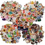 250PCS Cute Animal Stickers for Kids,Sticker Packs for Laptop Water Bottles for Hydro Flask Skateboard Computer Phone,Waterproof Vinyl Stickers for Kids Teens Adults