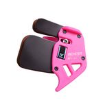 BICASTER Archery Finger Tab Genuine Leather RH Finger Guard (Pink, Large)