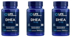 Life Extension DHEA (Dehydroepiandrosterone) | 15 mg 100 capsules ( Multi-Pack)