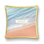 Medium Glass Trinket Dish by Studio Oh! - Unwind - 5" x 5" - Dish Tray with Unique Full-Color Artwork - Holds Jewelry, Change, Paperclips & Trinkets