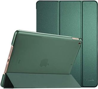 ProCase iPad 10.2 Case 9th Gen 2021/ iPad 8th Gen 2020/ 7th Gen 2019, Slim Stand Hard Back Shell Protective Smart Cover Case for 10.2 Inch iPad 9/8/7 -Mgreen