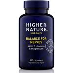 Higher Nature - Balance for Nerves - B Vitamins & Magnesium - Supports The Nervous System - Vitamins B3, B6 & B12 - Vegetarian & Vegan - 90 Capsules
