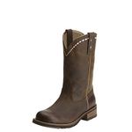 ARIAT Women's Unbridled Roper Western Boot, Distressed Brown, 10