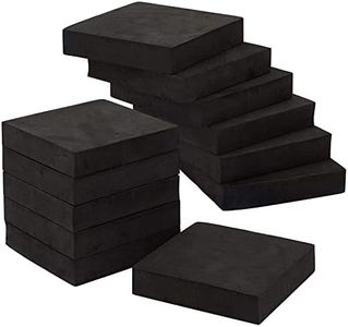 WAIZHIUA 12 Pièces Tapis Anti Vibration Machine à Laver, Patin Anti Vibration Lave Linge, Amortisseurs Antivibration Accessoire pour Lave-linge Réfrigérateur Sèche-Linge, 10x10cmx2cm