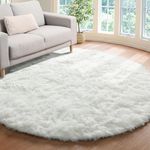 ONASAR Cream White Round Area Rug 6