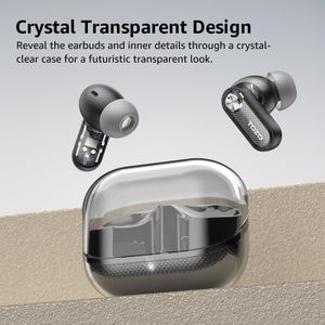 TOZO Crystal Pods ANC Wireless Earbuds – Noise Cancelling Bluetooth