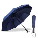 Gifmore Windproof Travel Umbrella, Compact Folding Umbrellas, Classic Auto Open Close Lightweight Umbrella - Men and Women