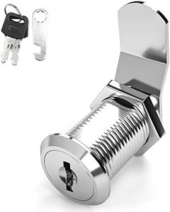 goldenwarm Keyed Alike, Cabinet Cam Lock 1-1/8 Inch File Cabinet Lock Drawer Locks with Keys Cam Lock for Toolbox Mailbox Lock and Key, Zinc Alloy, 1 Pack