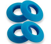 Lorsum 4Pcs Kayak Paddle Drip Rings, Rubber Canoe Paddle Drip Ring, Universal Fit Your Kayak Paddle Shaft, Paddle Accessories Replacement-Blue