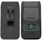 Encased Large Cell Phone Pouch Holster Compatible with Samsung Galaxy S21 / S22 Plus, iPhone 12/13 Pro Belt Clip Holder (Large Case Compatible)