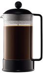 BODUM Brazil 8 Cup French Press Coffee Maker, Black, 1.0 l, 34 oz