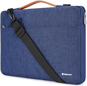 NIDOO Laptop Sleeve Shoulder Bag Case for 13.6" Macbook Air M2 2022/13" Macbook Air / 14" 13 inch MacBook Pro/Surface Pro 7 8 X / 12 inch Acer Chromebook 712/14" ThinkPad X1 Carbon Gen 9, Blue