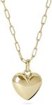 Ana Luisa Puffed Heart Necklace - L